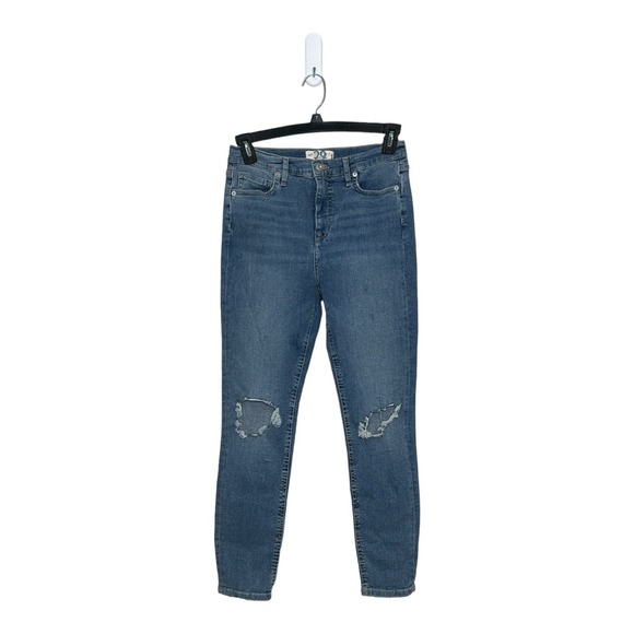 We The Free blue distressed high waist jeans size 29 - Picture 6 of 7